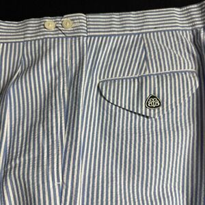 Brooks Brothers Blue and White Striped Corduroy Pants